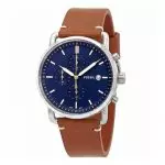 Fossil Men's Commuter Chronograph Watch with Light Brown Leather Watch Men Quartz Wrist Watch FS5401