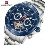 original NAVIFORCE Design S1001 Luxury Automatic Diver Mechanical Watch The Mens' Watches 100M Waterproof Full Steel Watches Date Week