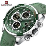 NAVIFORCE Watches for Men Sport Chronograph Alarm  ​Quartz Big Clock Digital Male Watch