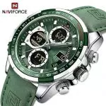 NAVIFORCE Watches for Men Sport Chronograph Alarm  ​Quartz Big Clock Digital Male Watch