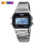 SKMEI Luxury Brand LED Digital Sport Watch Fashion Casual Gold Wrist Watch Men Stainless