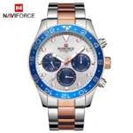 NAVIFORCE Luxury Stainless Steel Chronograph Wrist Watch