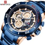 NAVIFORCE Wrist Watch Men Waterproof Chronograph Luxury Man Sport Watch 9174