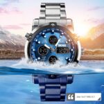 SKMEI 1389 Men Quartz Analog Watch Luxury Fashion Sport Wristwatch Waterproof Stainless Male Watches