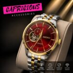 Seiko Presage Open Heart Automatic red dial Watch