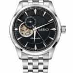 Seiko presage open heart Automatic Black Dial Semi triple A