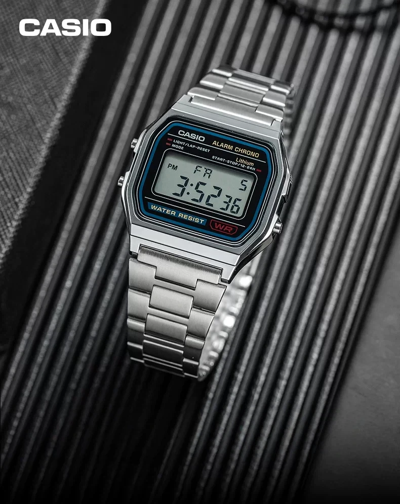 kf-S50caf4b601ee43caa48db807a02479cds CASIO A159WA-N1 Classic Retro Square Watch for Men, Quartz Sports Watch with Shock & Water Resistance - Image 1